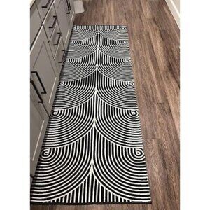 New Woven Runner Rug 2'x6', Machine Washable Indoor Outdoor Rugs Cotton Woven